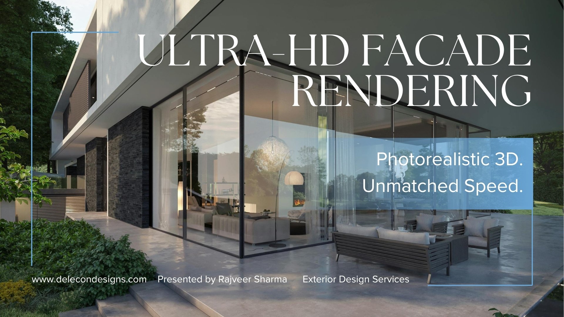Ultra HD Facade Rendering by DELECON