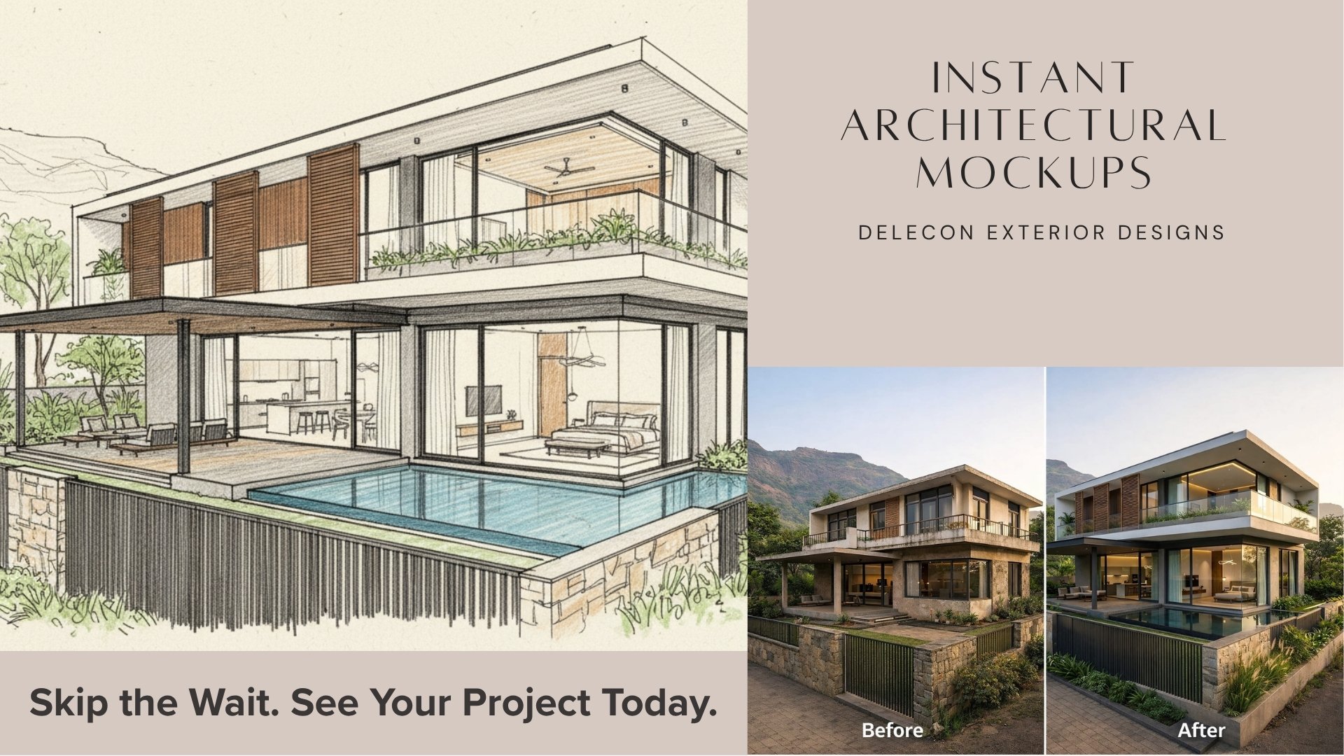 Instant Architectural Mockups by DELECON