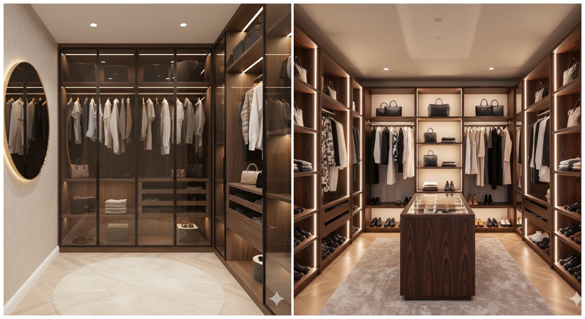 Walk-in wardrobe closet design