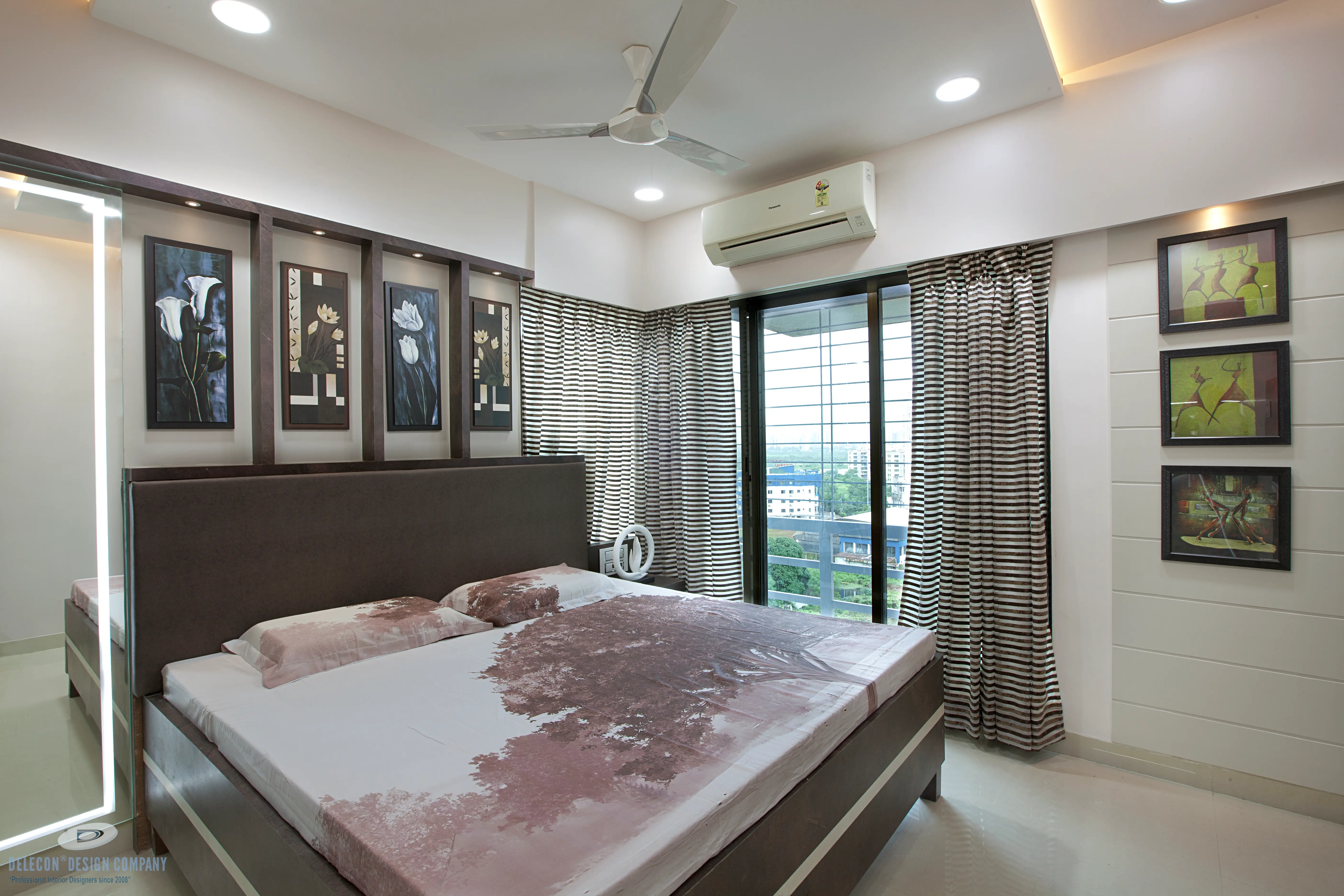 Master bedroom interior design in Navi Mumbai 2BHK home