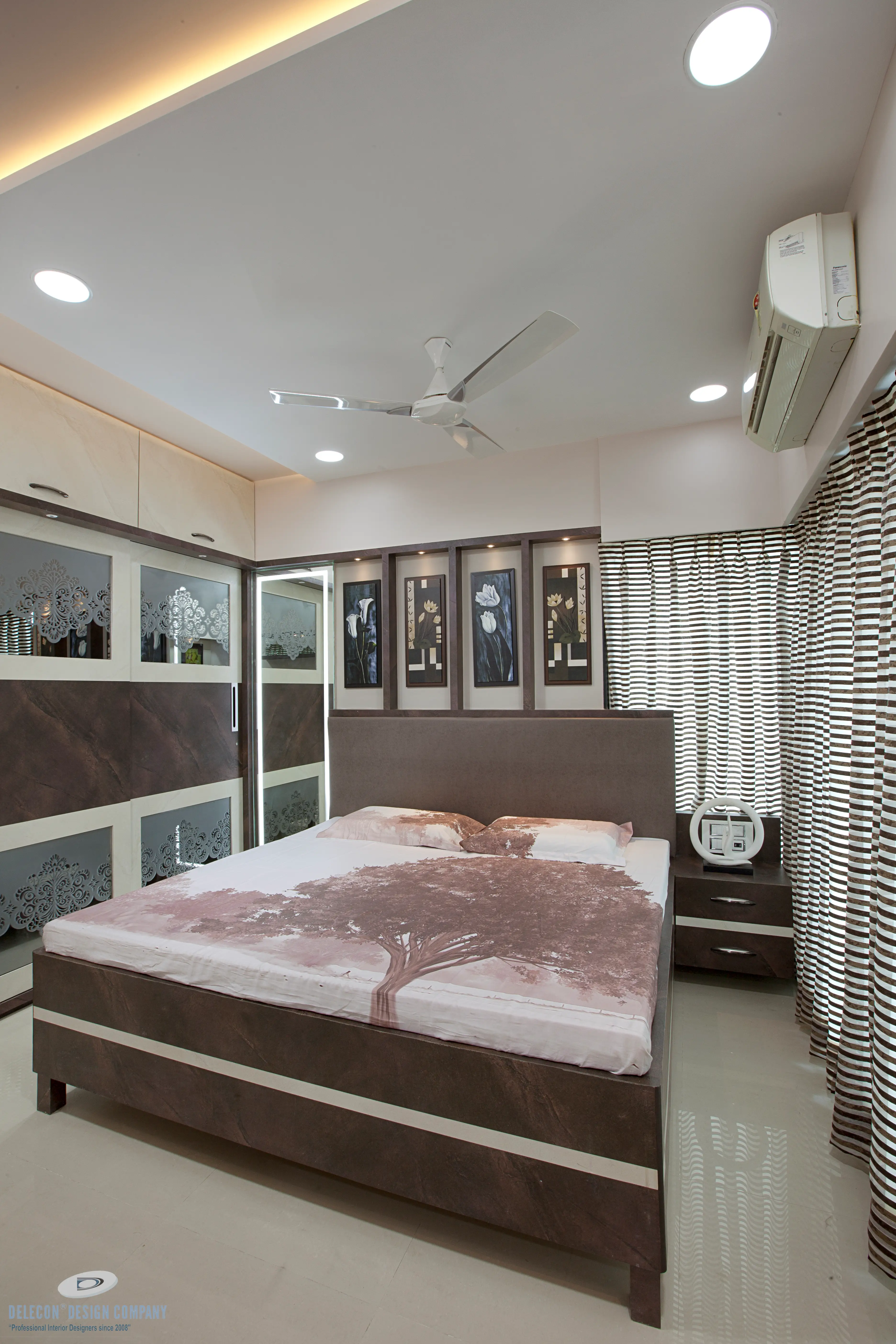 Premium master bedroom detailing in Navi Mumbai apartment