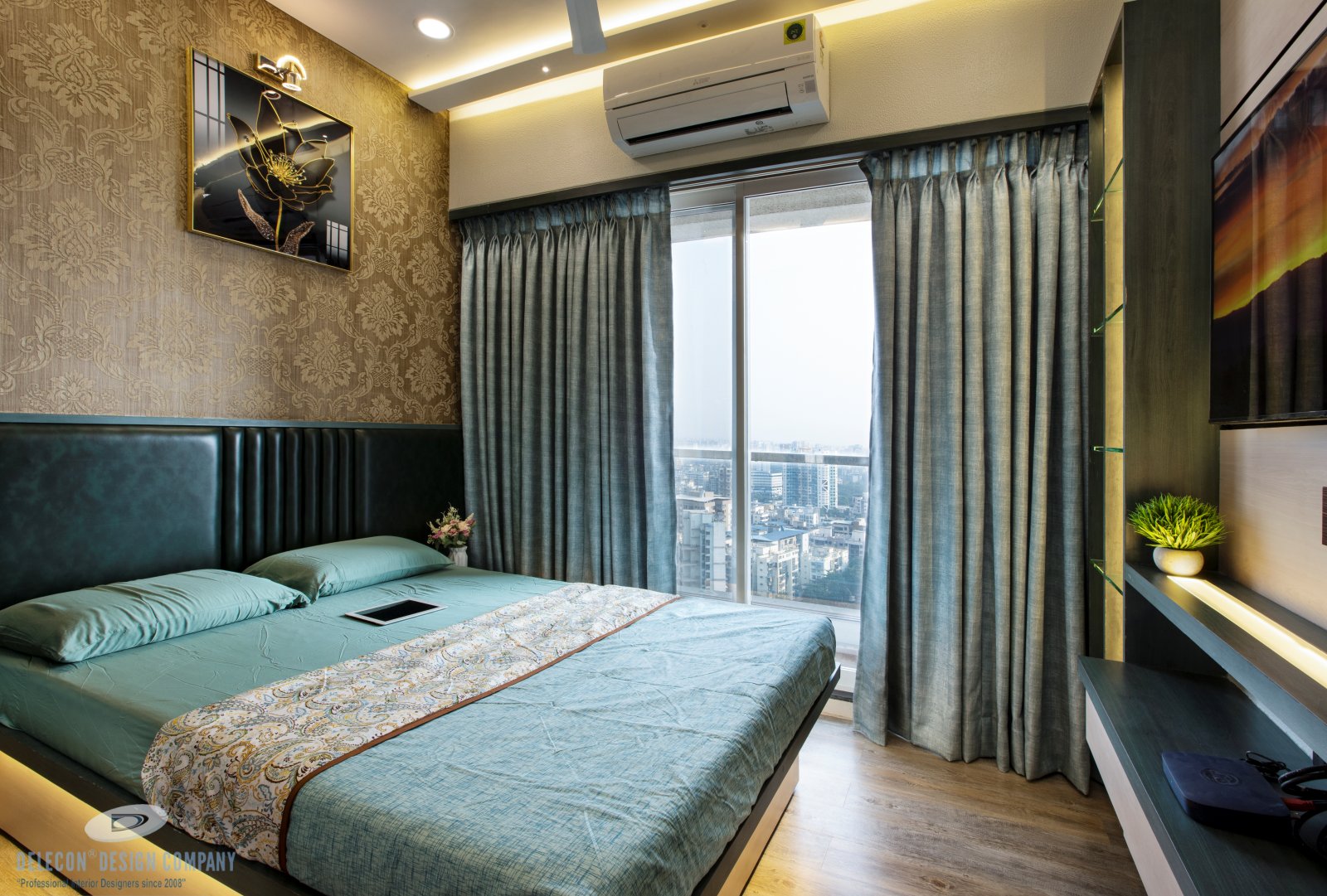 Alternate angle of guest bedroom design