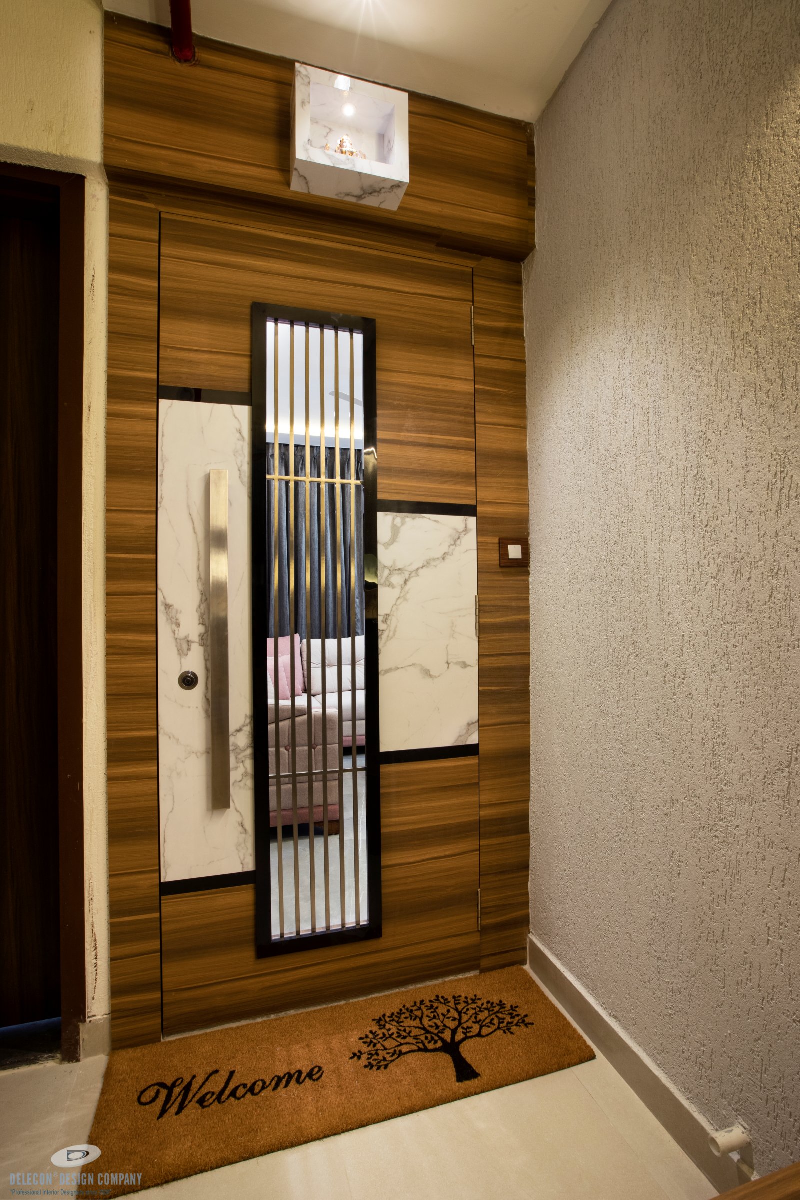 Main entrance interior design at Bhagwati Greens, Kharghar