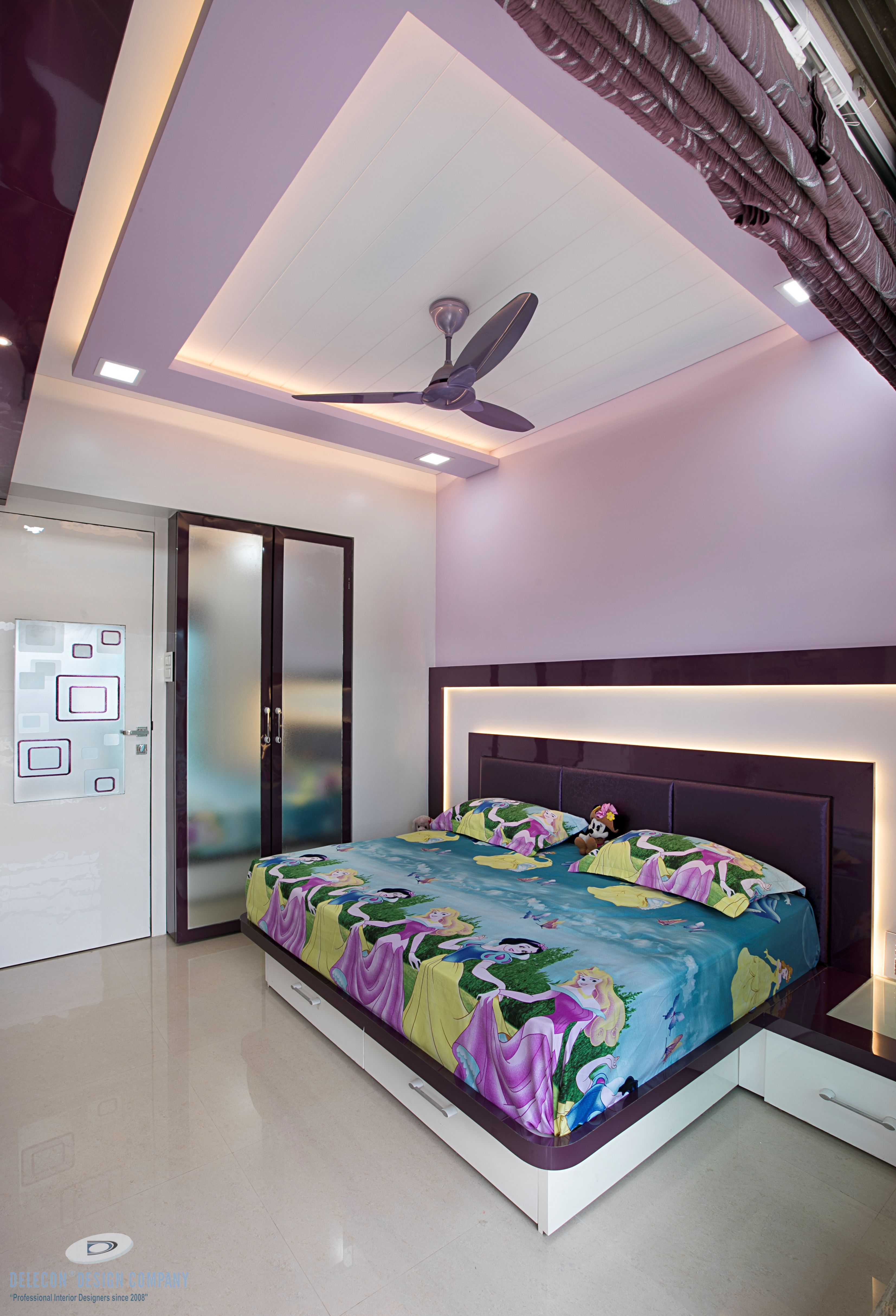 Study setup in daughter bedroom at Sai Paradise, Kharghar
