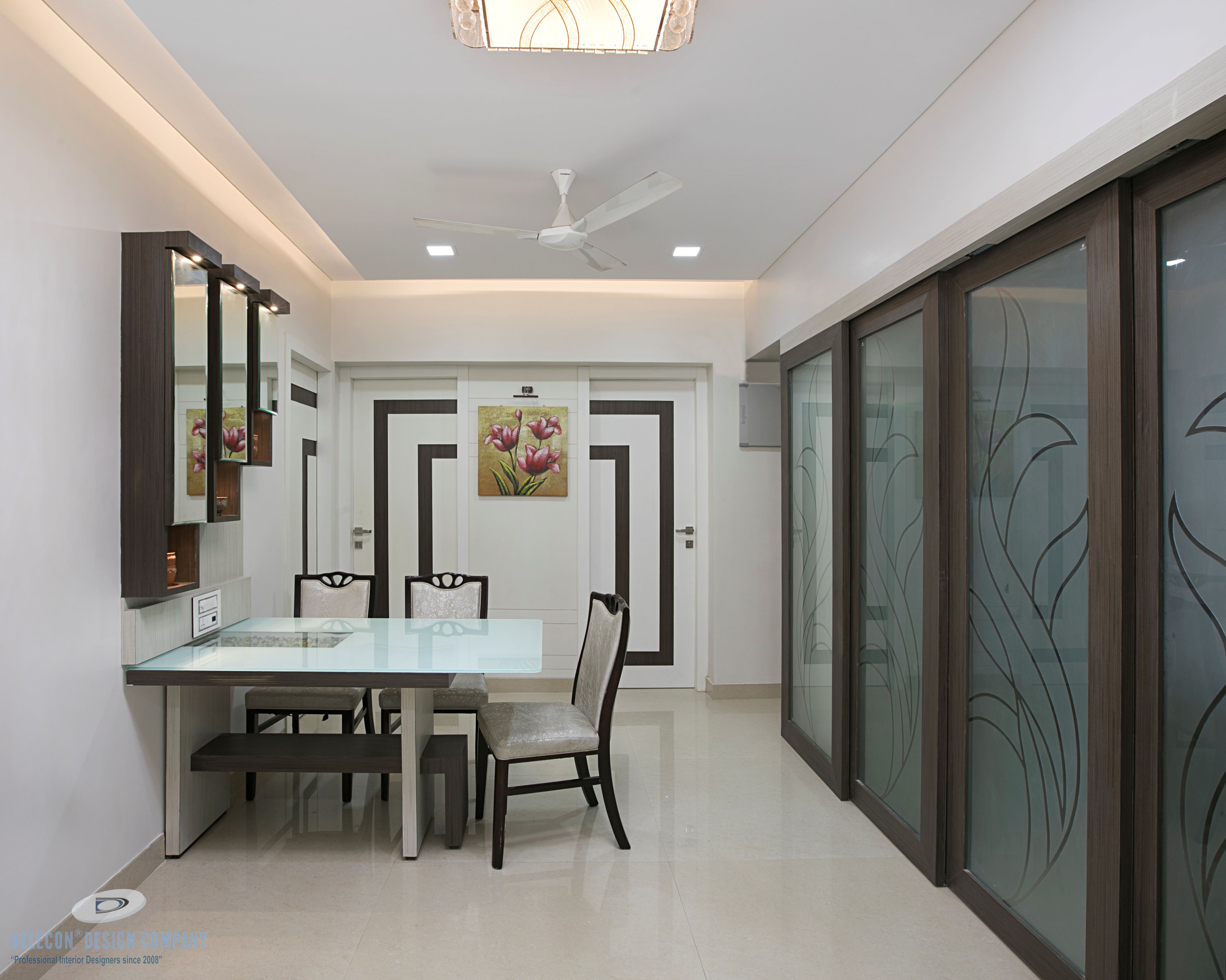 Living room interior detailing at Sai Paradise, Kharghar