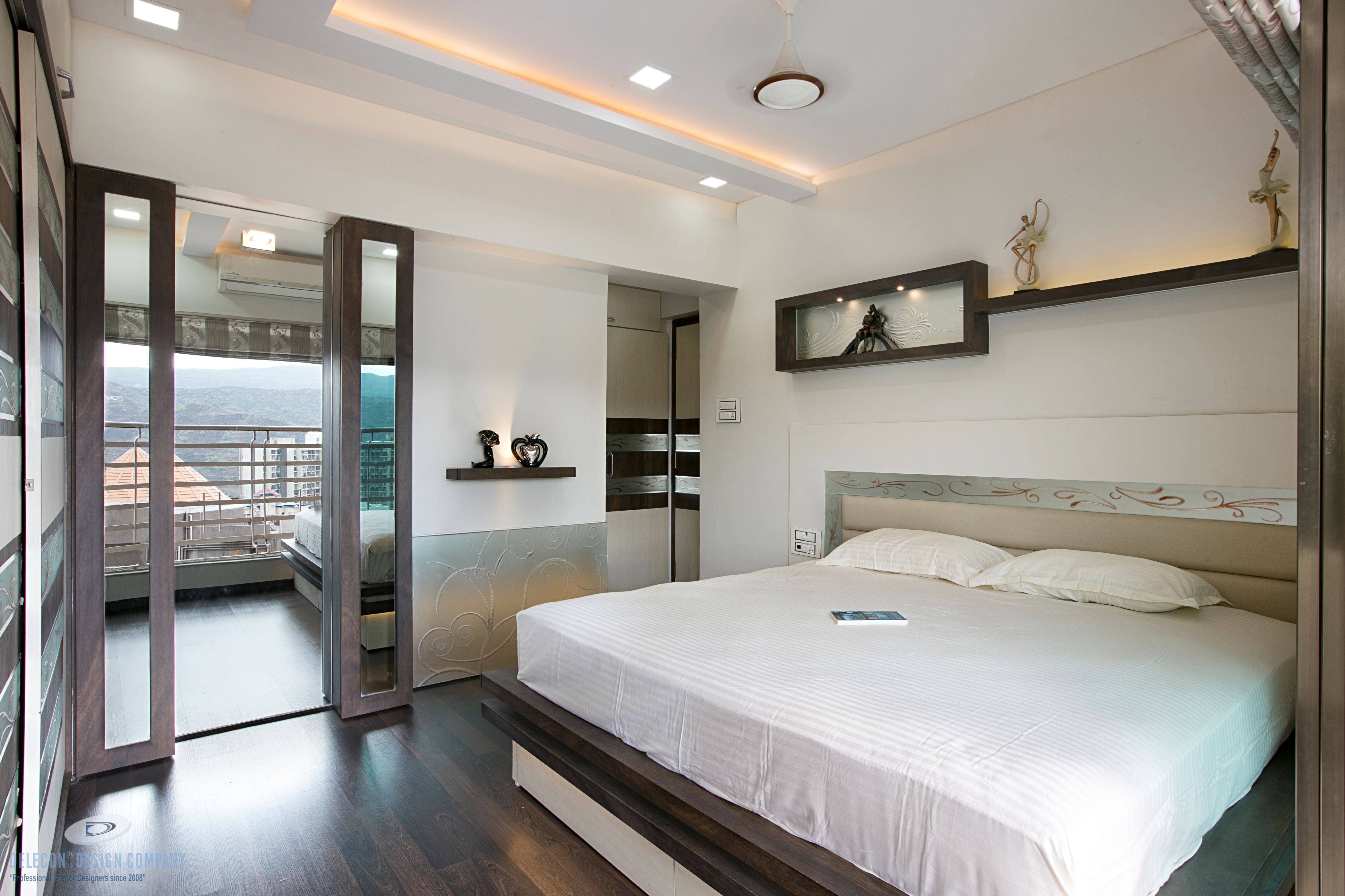 Custom master bedroom wardrobe design in Kharghar