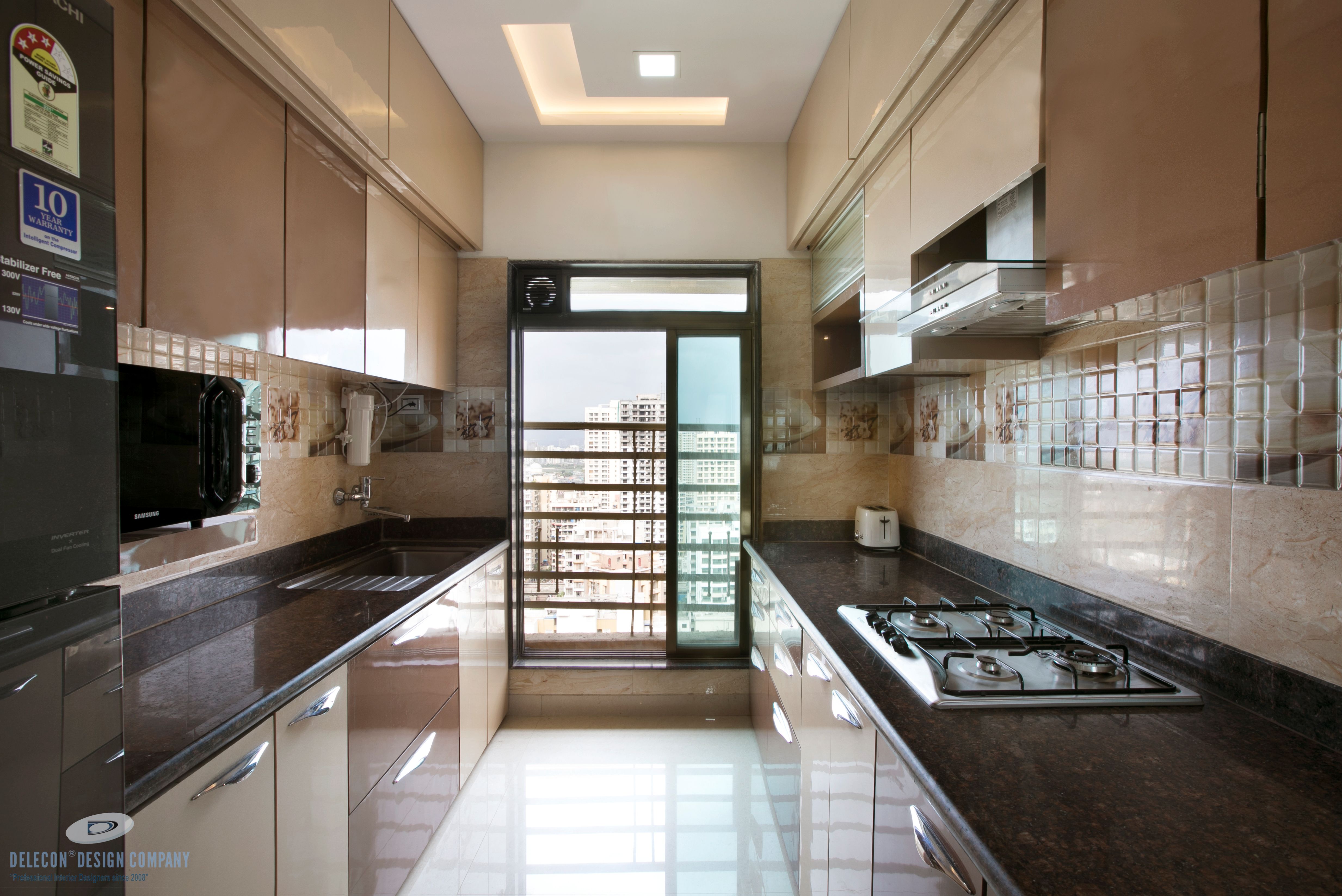 Premium modular kitchen finish and hardware in Kharghar home
