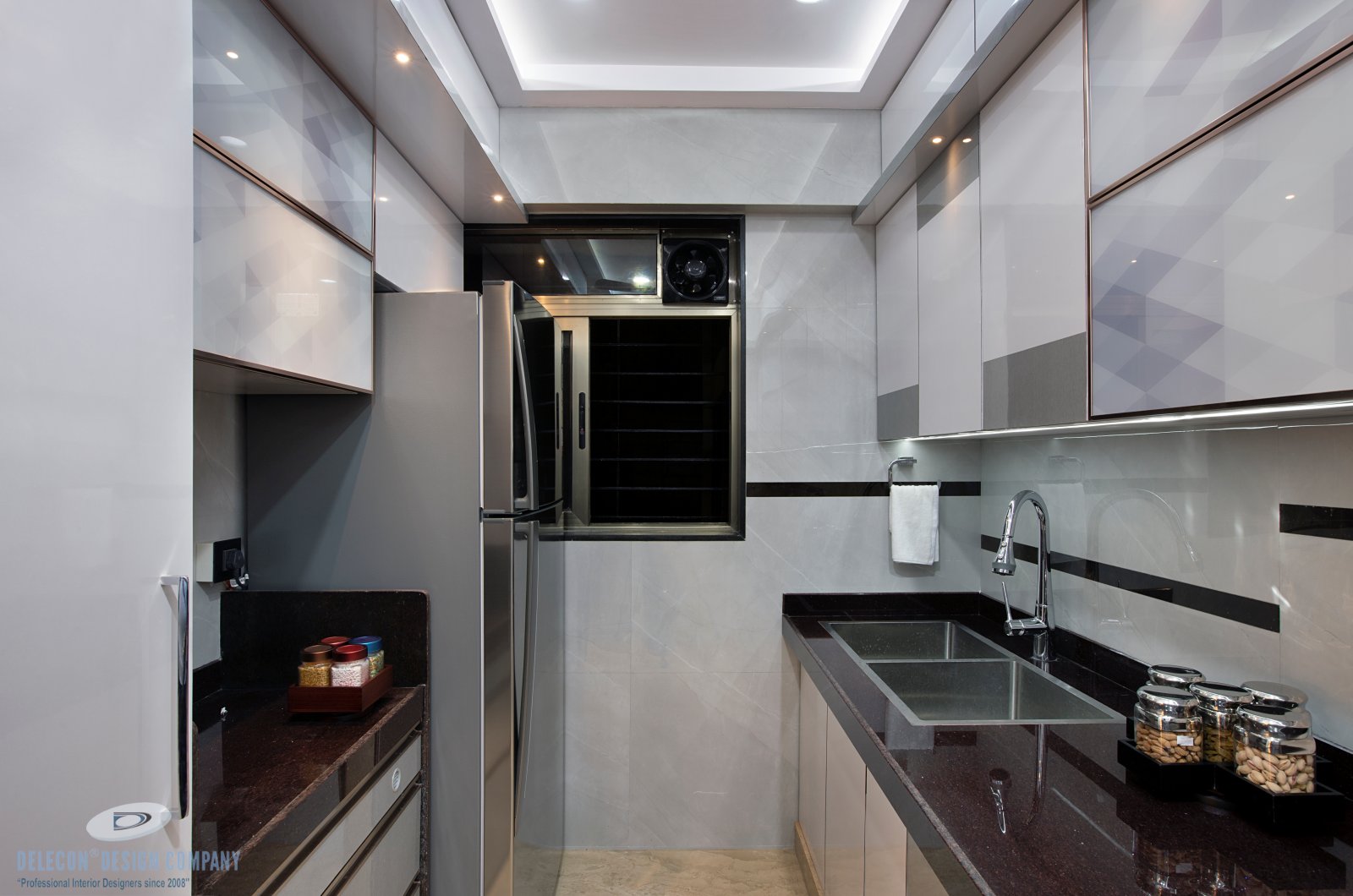 Kitchen storage and working platform detailing