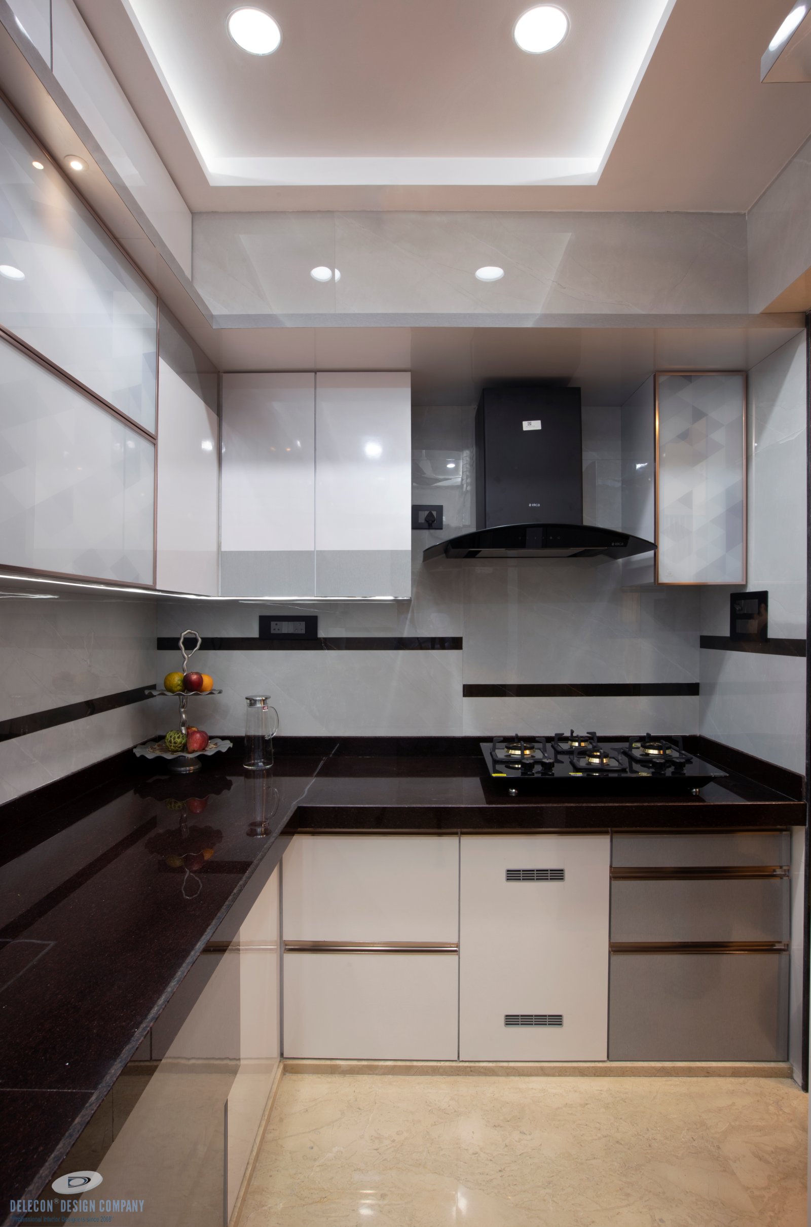 Alternate view of modular kitchen in Panvel home