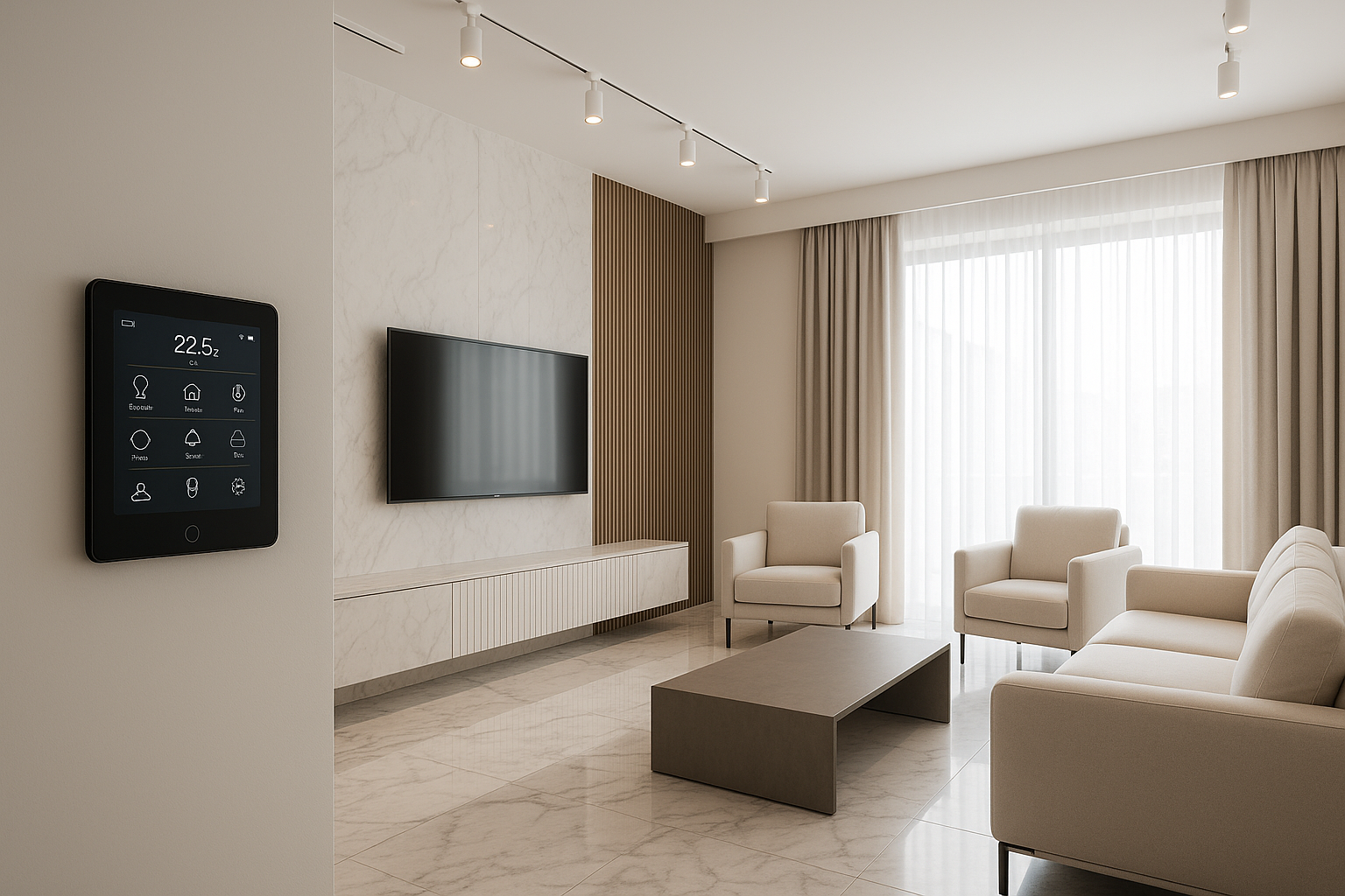 Luxury Palm Beach Road interior design in Navi Mumbai