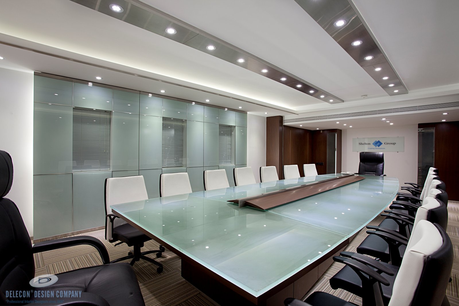 Office reception interior by DELECON