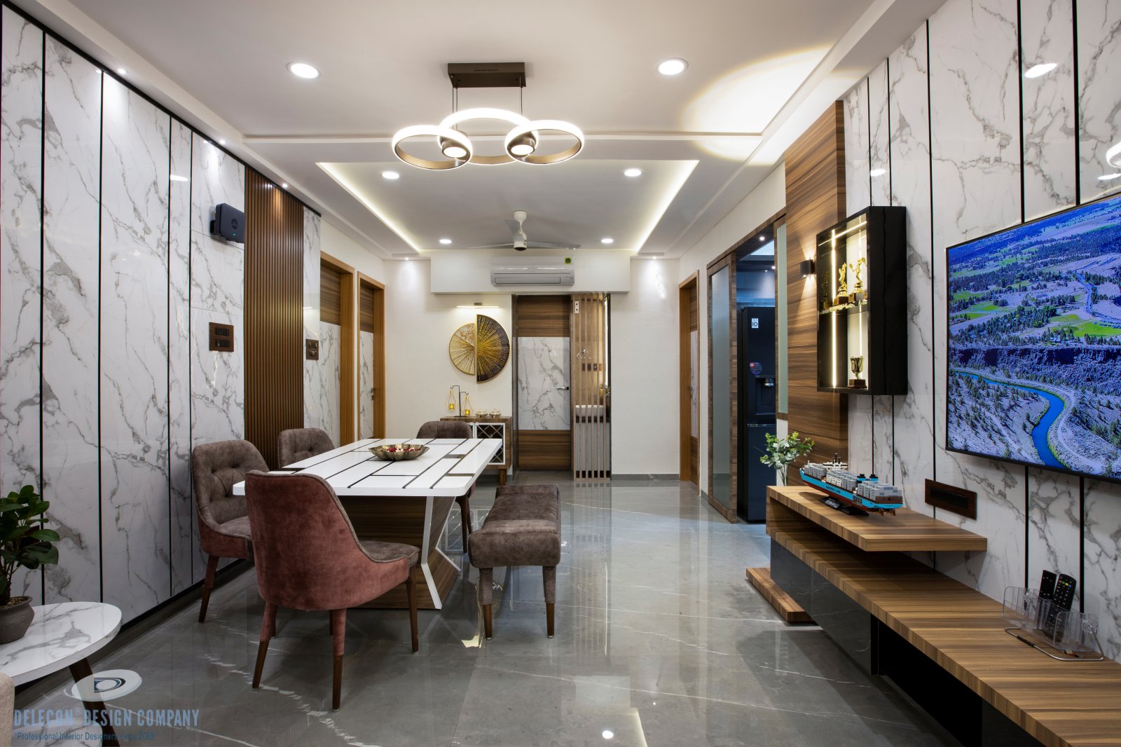 False ceiling design 01 by DELECON DESIGN CO.