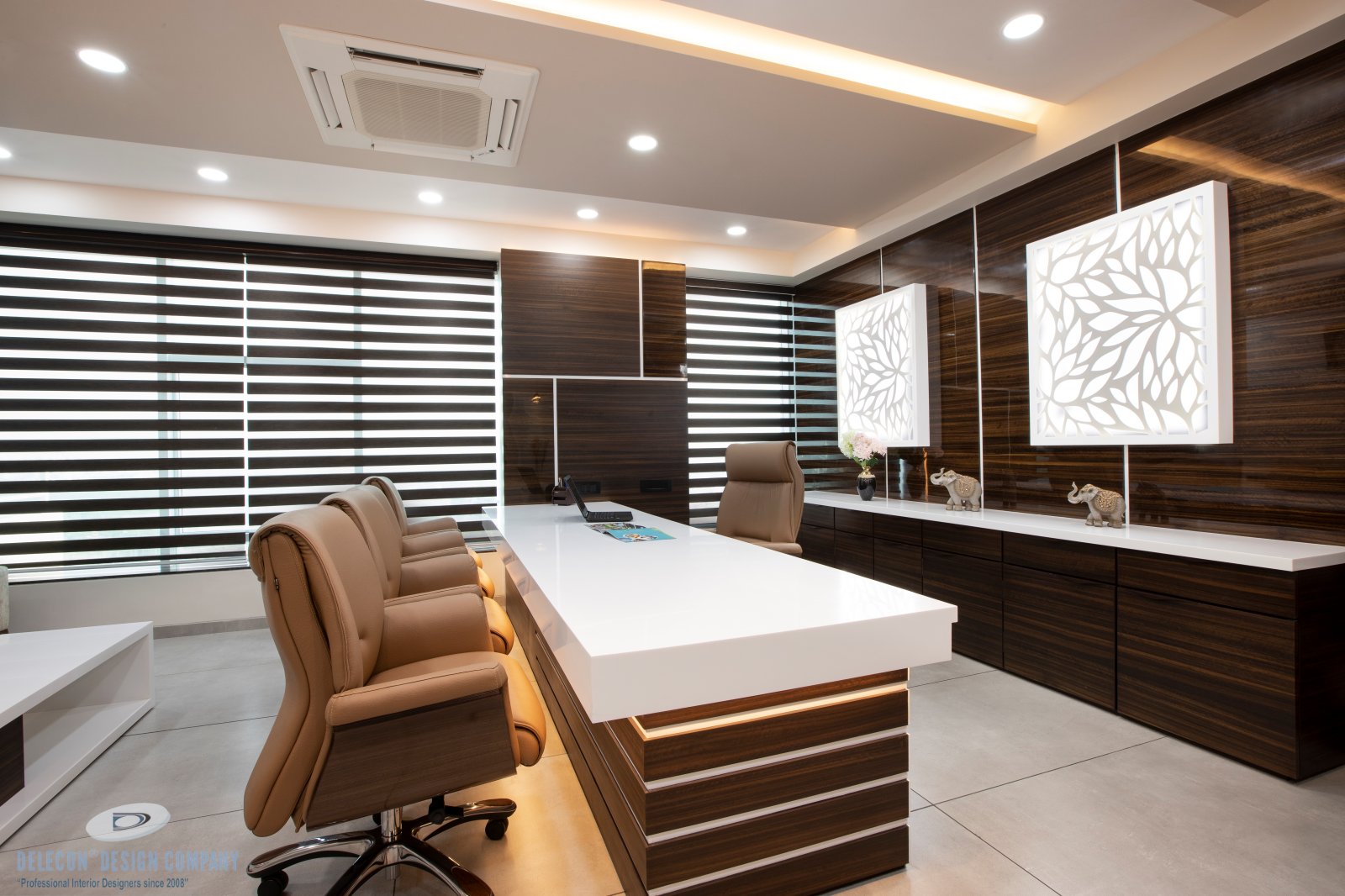 Director cabin side angle with storage and panelling