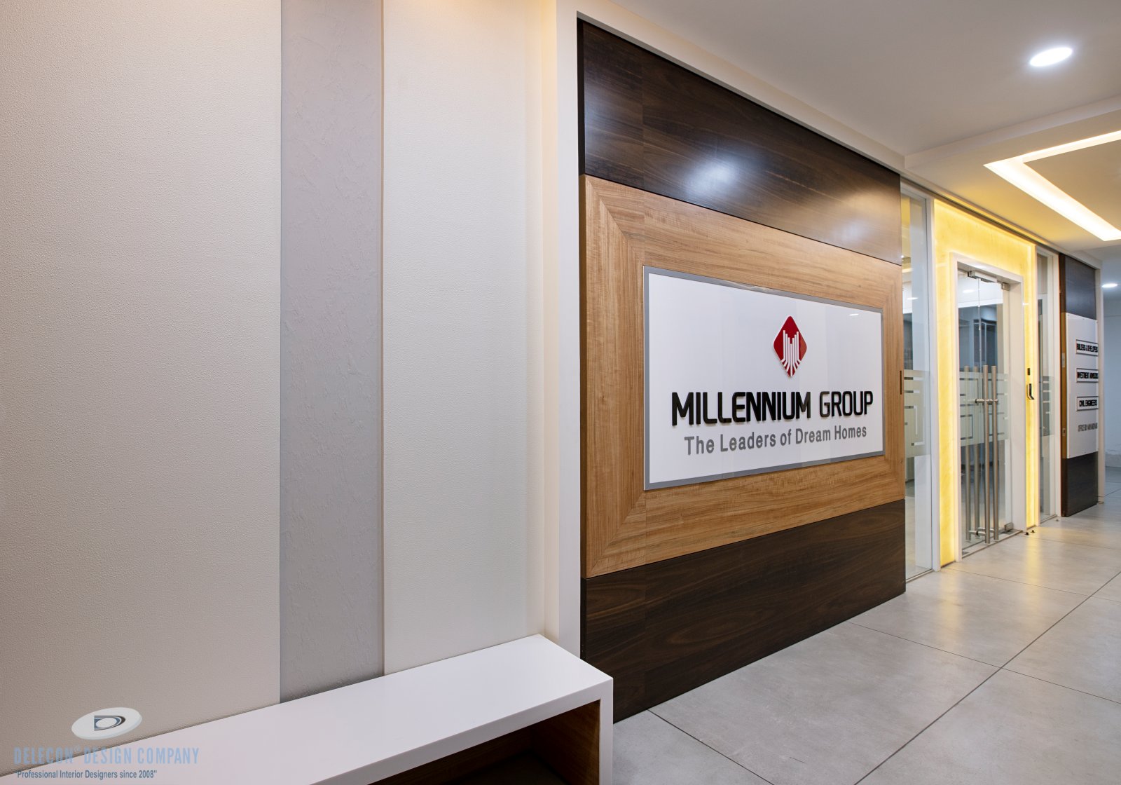 Main entrance view 3 of Millennium Group office design in Navi Mumbai