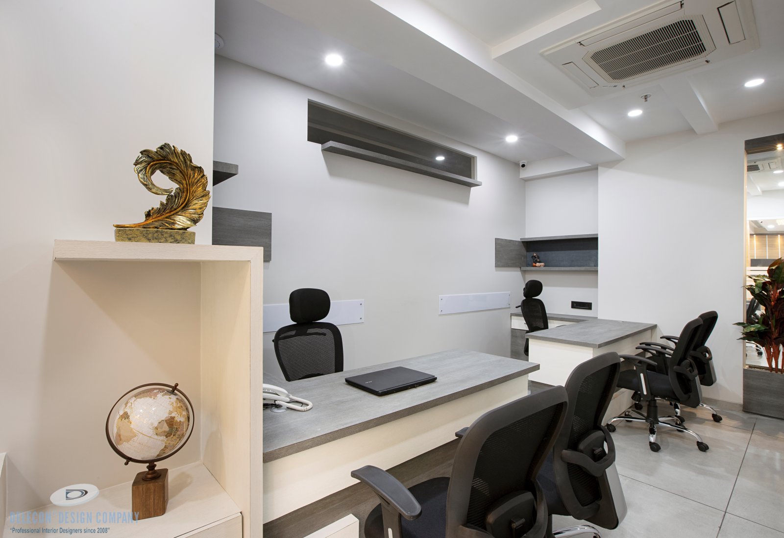 Marketing cabin interior design at Millennium Group office in Navi Mumbai