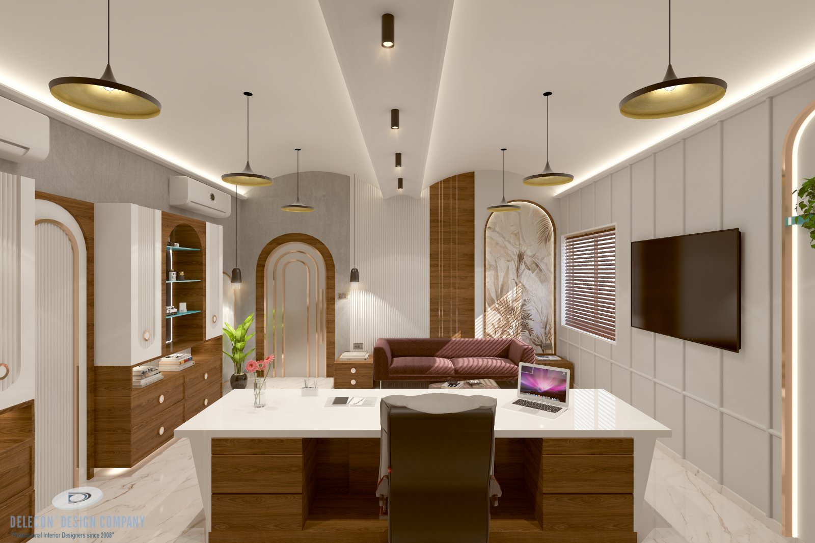 Director cabin interior design for school office in Karnataka