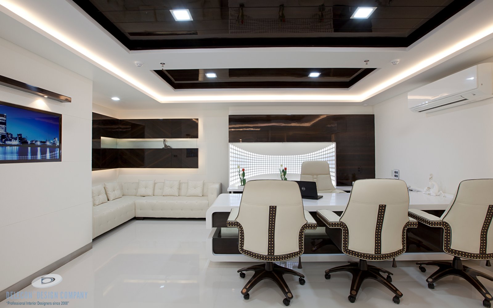 Director cabin seating and discussion zone design