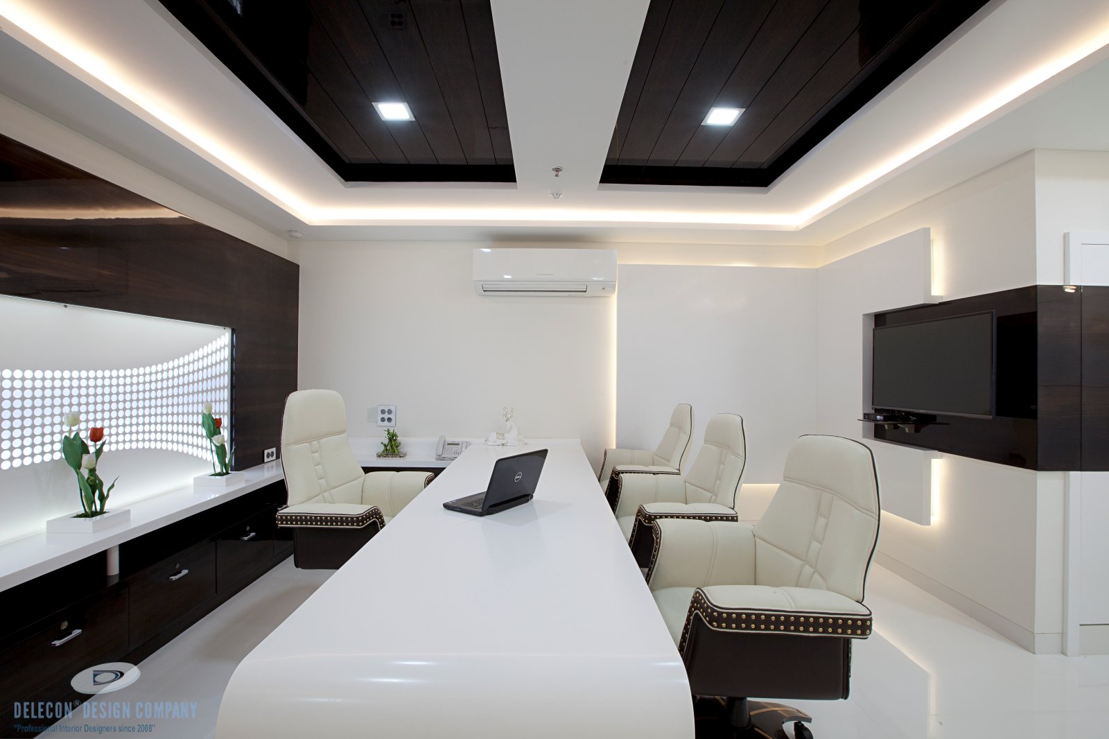 Alternate view of director cabin interior design